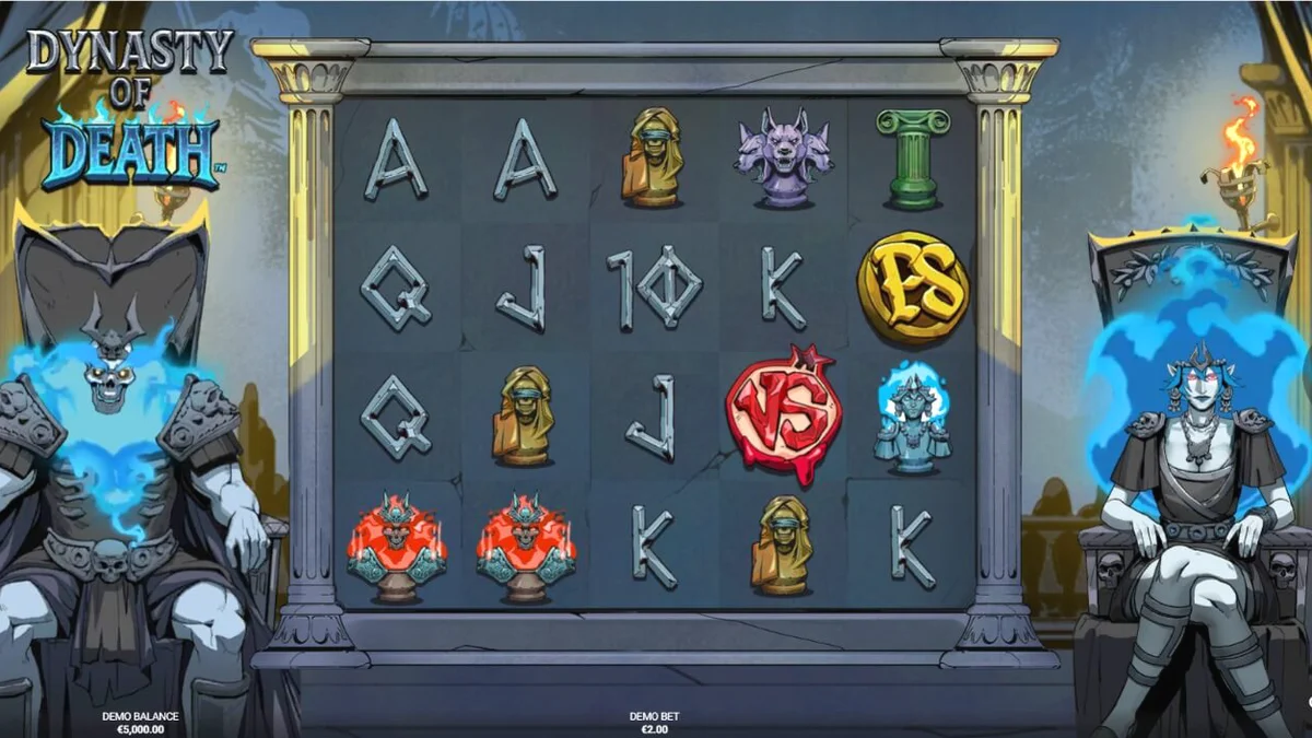 Dynasty of Death slot mobile interface gameplay